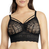Parfait Lingerie PARFAIT Mia Lace P5951 Women's Full Busted Lightly Padded Wire Free Bra - Black