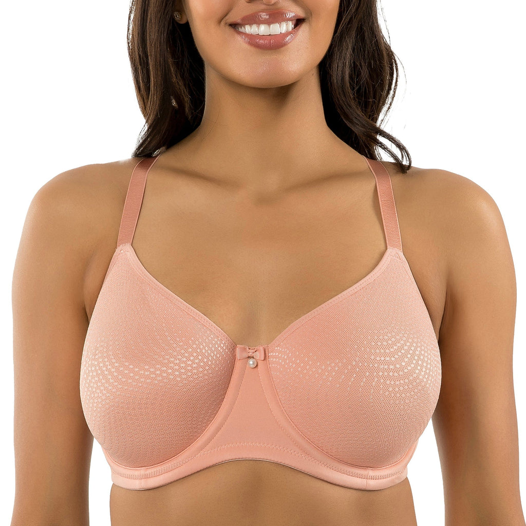 Parfait Lingerie PARFAIT Pearl P60921 Women's Non-padded Seamless Minimizer Full Busted Bra - Peach Beige