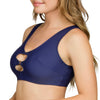 Parfait Lingerie PARFAIT Storm S8131 Womens Bikini Top Cut-Out Underwire Swimwear - Twilight