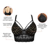 PARFAIT Mia Lace P5951 Women's Full Busted Lightly Padded Wire Free Bra - Black