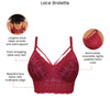 Parfait Lingerie PARFAIT Mia Lace P5951 Women's Full Busted Lightly Padded Wire Free Bra - Rio Red