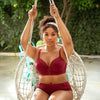 Parfait Lingerie PARFAIT Brigitte S8205 Women's Highwaist Bikini Bottom - Rumba Red
