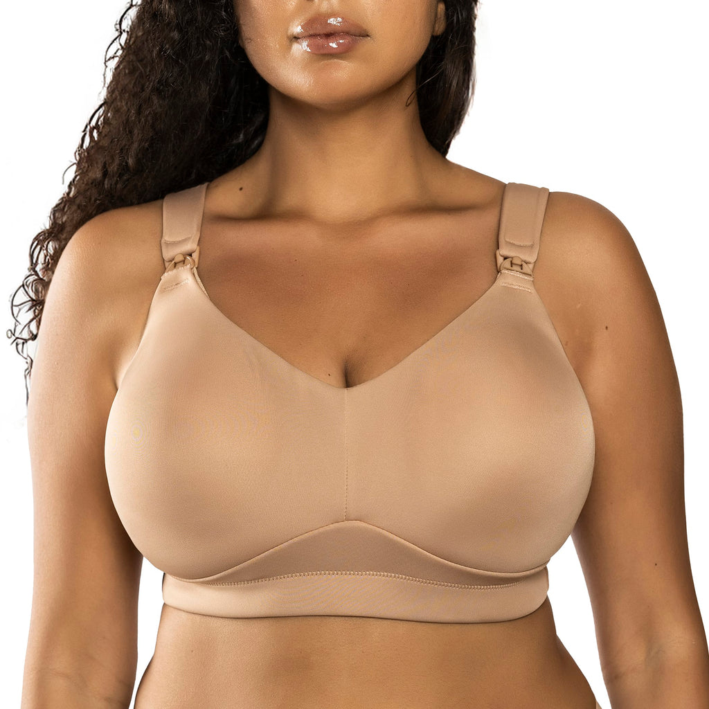 Parfait Lingerie PARFAIT Holly NB501 Full Seamless Non-Padded Wirefree Nursing Bra - Warm Sand