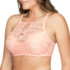 Parfait Lingerie PARFAIT Keira S8071 Womens Halter Bikini Top Crochet Underwire Support Swimwear - Peach