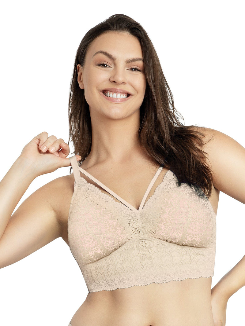 Parfait Lingerie Mia Lace Wire-Free Lace Bralette - Bare