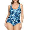 Parfait Lingerie PARFAIT Oceane S8066 Microfiber One Piece Swimsuit with Knotted Side Detail - Splash Print