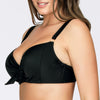 Parfait Lingerie PARFAIT Oceane S8061 Womens Soft Padded Bikini Top Underwire Support Swimwear - Black