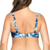 Parfait Oceane soft padded underwire bikini top with splash print, showing back view with adjustable straps and supportive design.