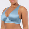 Parfait Lingerie PARFAIT Rita S8142 Longline Bikini Top with Cross Back Straps and Shirred Contour Cups - Dream Blue