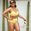 Vivien Balconette underwire bikini top in lemon drop yellow, vintage-inspired design, by Parfait Lingerie.