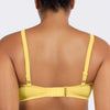 Vintage-inspired Vivien Balconette Underwire Bikini Top in Lemon Drop with adjustable straps and supportive underwire from Parfait Lingerie.