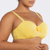 Vivien Balconette Underwire Bikini Top in Lemon Drop by Parfait Lingerie, featuring vintage-inspired design and supportive underwire.