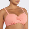 Pink blush Vivien balconette underwire bikini top by Parfait Lingerie, vintage inspired style with supportive design and feminine details.