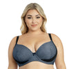 Parfait Lingerie Casey Plunge Molded T-Shirt Bra - Dark Blue Denim