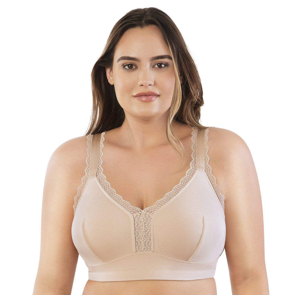 Dalis wire-free full bust bralette by Parfait Lingerie in bare color, featuring soft fabric and supportive design.