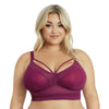 Parfait Lingerie Mia Dot Wire-Free Bralette - Blackberry