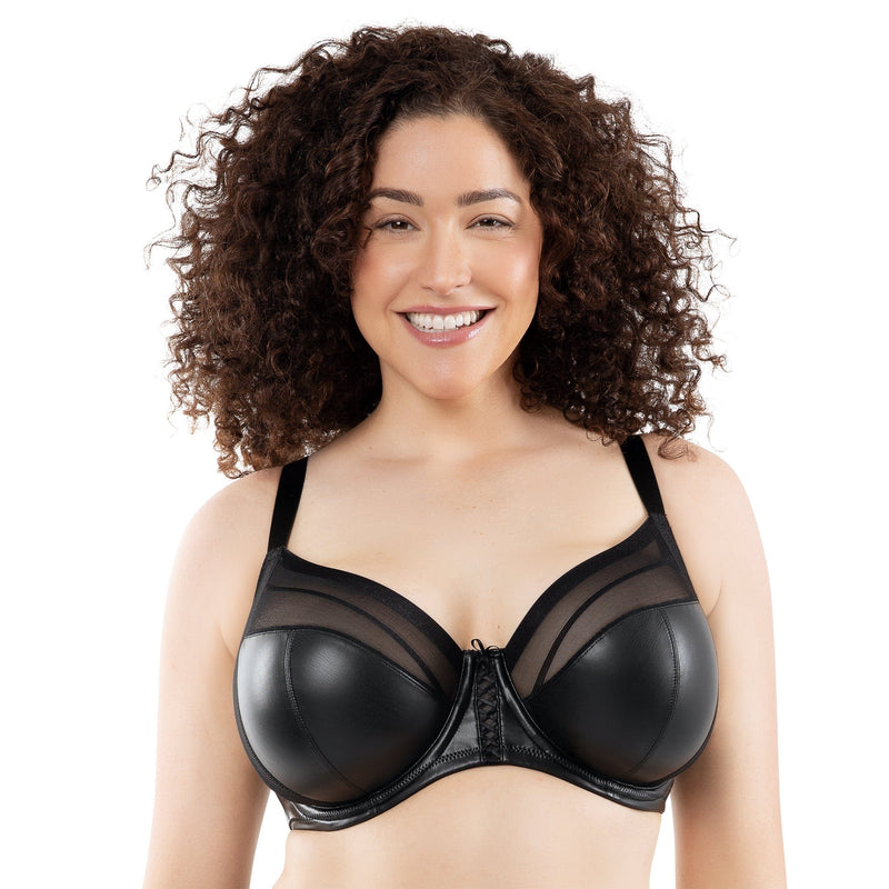 Parfait Lingerie Stevie Unlined Faux Leather Bra - Black