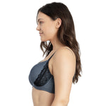 Parfait Lingerie Casey Plunge Molded T-Shirt Bra - Dark Blue Denim