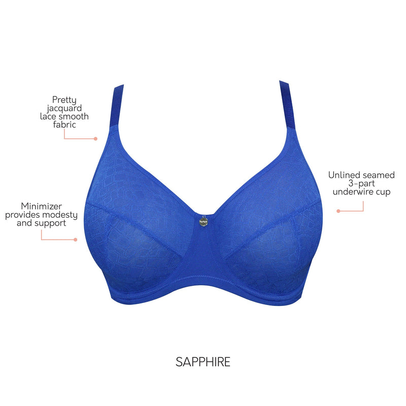 Parfait Lingerie Enora Minimizer Bra - Sapphire