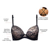 Parfait Lingerie Parfait Luxlacy P2000 Full Busted Lace Molded Padded Everyday Basic Wired T-shirt Bra - Black