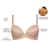 Parfait Lingerie Parfait Luxlacy P2000 Women's Full Busted Lace Molded Padded Everyday Basic Wired T-shirt Bra - True Nude