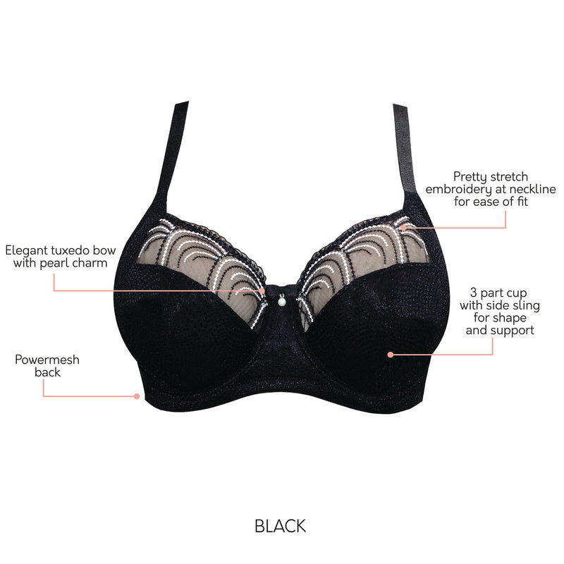 Parfait Lingerie Pearl Unlined Bra - Black