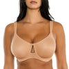 Parfait Emily full bust seamless unlined wired bra in warm sand, front view showing soft fabric and supportive design.