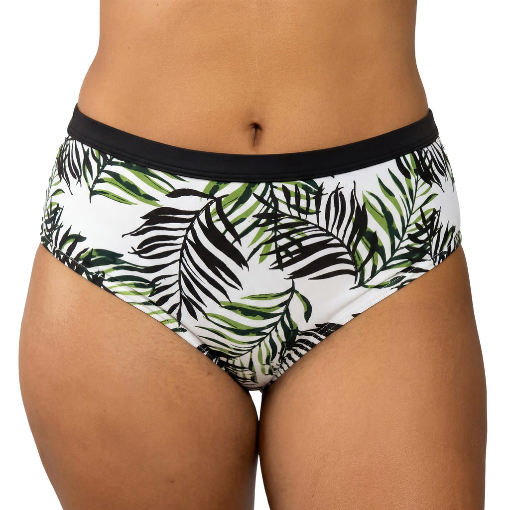 Parfait Lingerie PARFAIT Christy S8055 Microfiber Hipster Bikini Bottom with Comfortable Stretch Fit - Wild Leaves