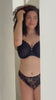Luxlacy Full Bust Lace Padded Bra - Black