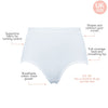 Parfait Lingerie High waist control Panty Elissa Super High Waist Control Panty - Pearl White