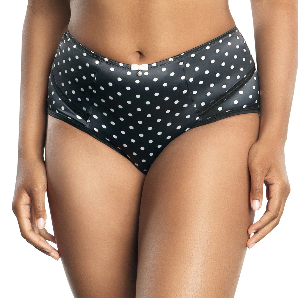 Parfait Lingerie Charlotte High Waist Brief - Black Dot