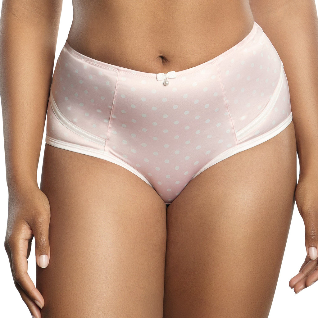 Parfait Lingerie Charlotte High Waist Brief - Petal Pink Dot