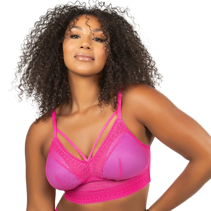 Parfait Lingerie Bralette Mia Dot Wire-Free Bralette - Bright pink