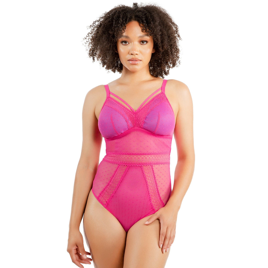 Parfait Lingerie Bodysuit Mia Dot Bodysuit - Bright Pink