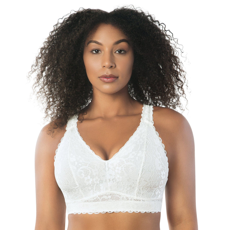 Parfait Lingerie Bralette Adriana Wire-Free Lace Bralette - Pearl white