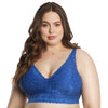 Parfait Lingerie Adriana Wire-Free Lace Bralette  - Sapphire