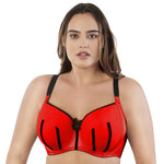 Parfait Lingerie Underwire bra Charlotte Underwire Padded Bra - Racing Red W Black