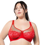 Parfait Lingerie Wire Bra Marrianne Unlined Wire Bra - Racing Red/Silver