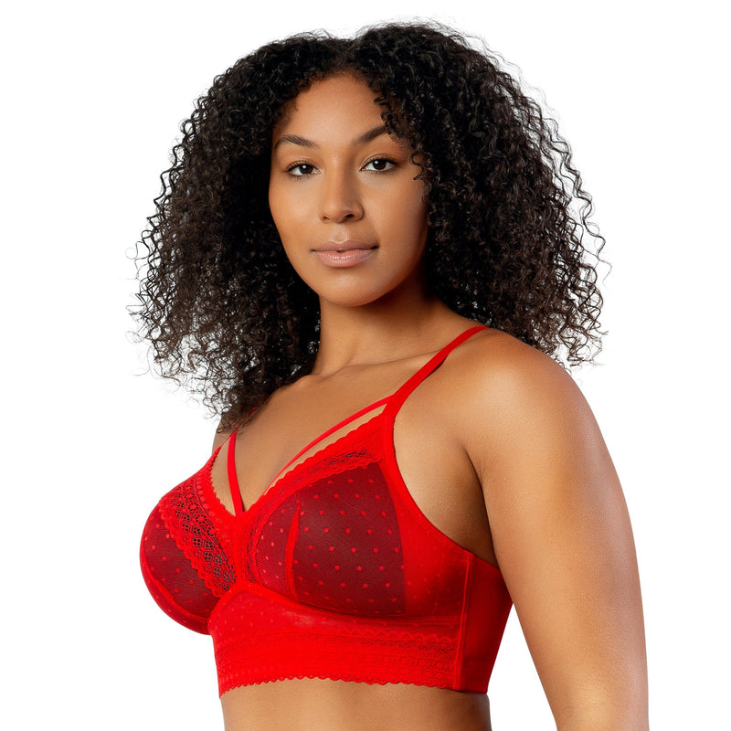 Parfait Lingerie Bralette Mia Dot Wire-Free Bralette - Racing Red