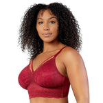 Parfait Lingerie Mia Lace Wire-Free Lace Bralette - Rio Red