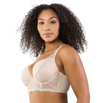 Parfait Lingerie Pearl Longline Plunge Bra  - Cameo Rose