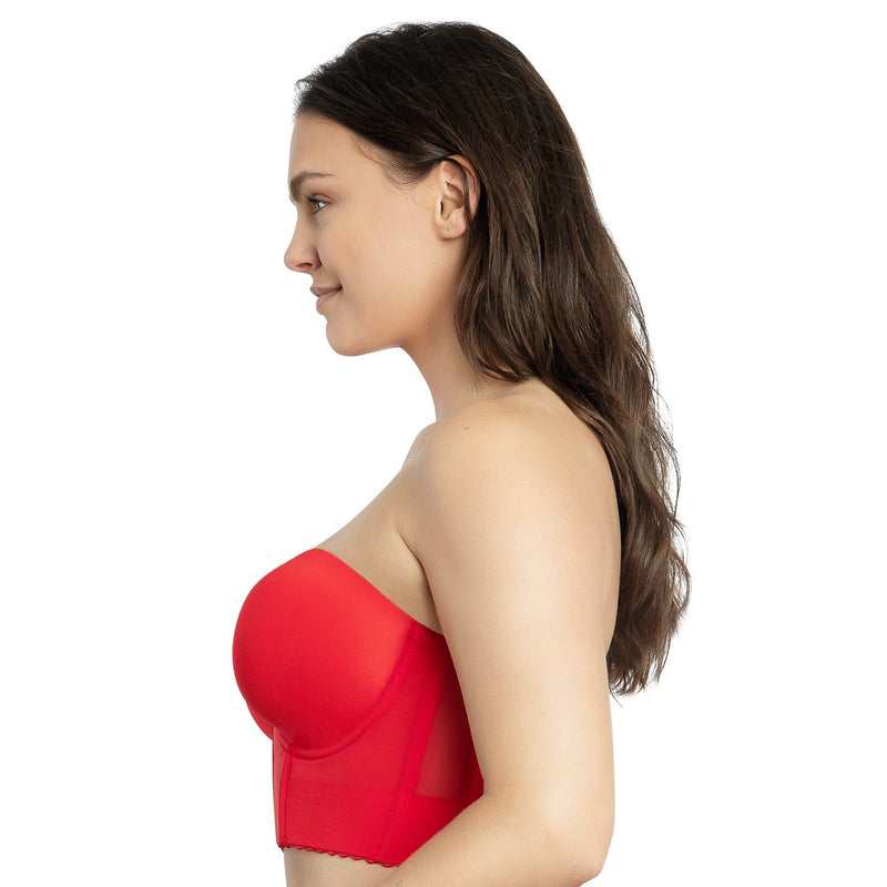 Parfait Lingerie Shea Longline Strapless Bra - Racing Red