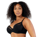 Shea Plunge Unlined Bra - Black