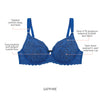 Parfait Lingerie Wire Bra Charlotte Lace Unlined Bra - Sapphire