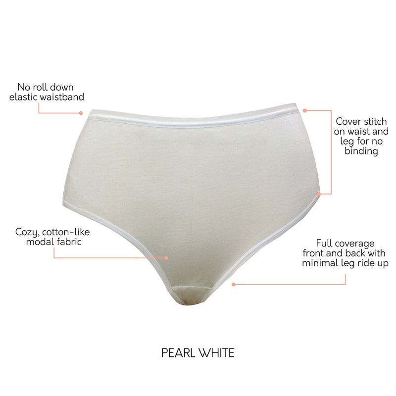 Parfait Lingerie Cozy Brief - Pearl White