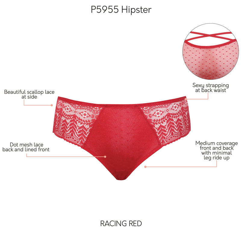 Parfait Lingerie Mia Hipster Panty - Racing Red