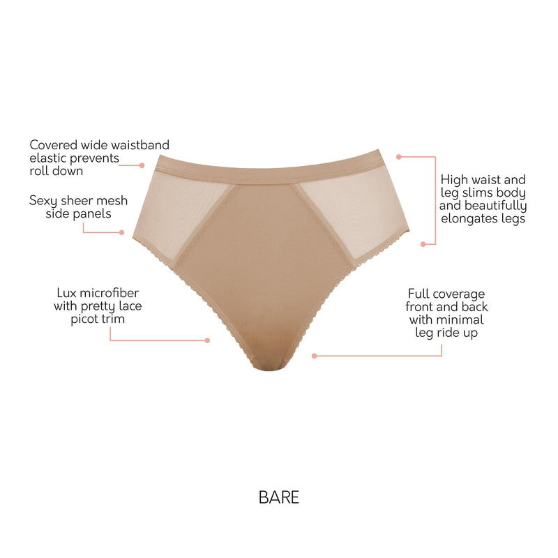 Parfait Lingerie French Cut Micro Dressy French Cut Panty - Bare