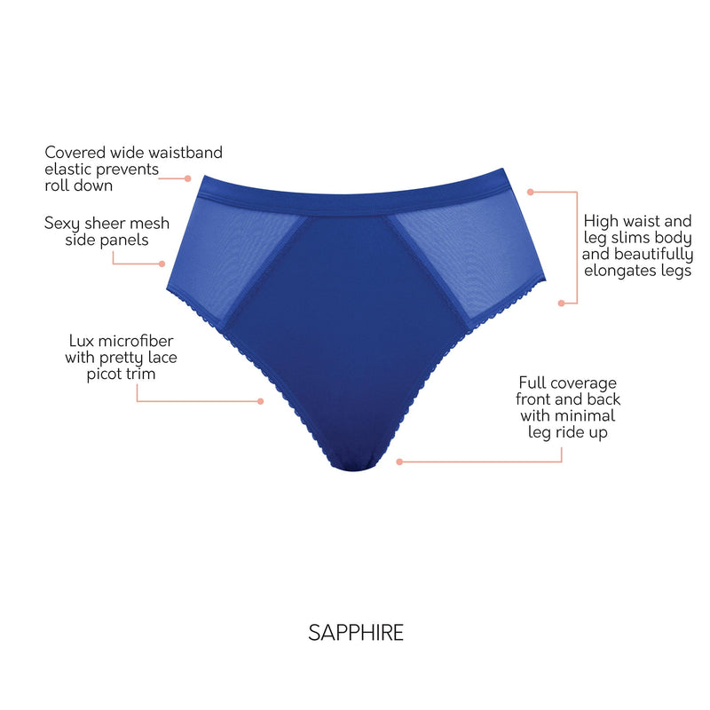 Parfait Lingerie French Cut Micro Dressy French Cut Panty  - Sapphire