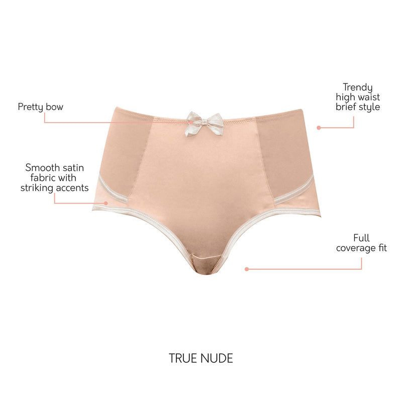 Parfait Lingerie High Brief Charlotte High Waist Brief - T. Nude