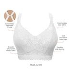 Parfait Lingerie Bralette Adriana Wire-Free Lace Bralette - Pearl white